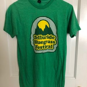 never worn telluride festival shirt